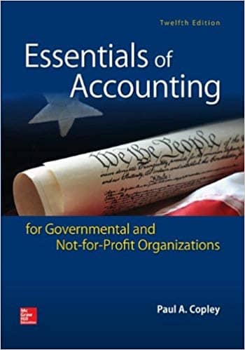 Copley's Essentials of Accounting for Governmental test questions and test bank