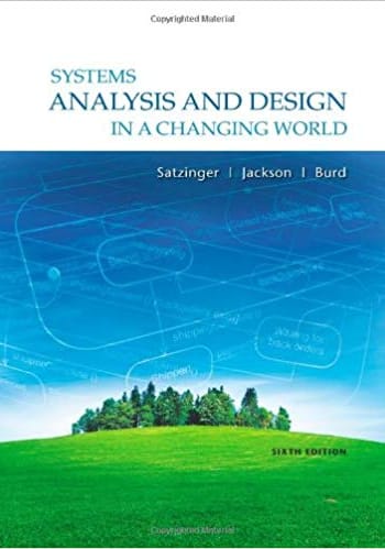 Official Test Bank for Systems Analysis and Design in a Changing World Satzinger 6th Edition