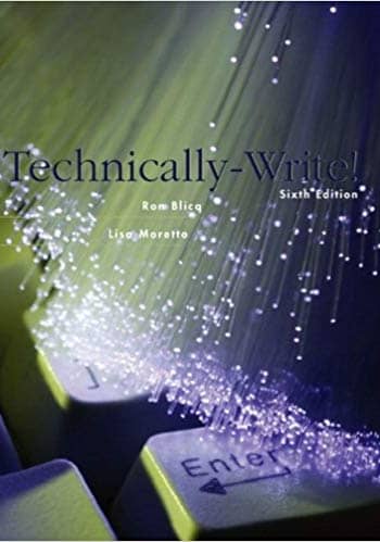 Accredited Test Bank for Technically Write! by Blicq 6th edition