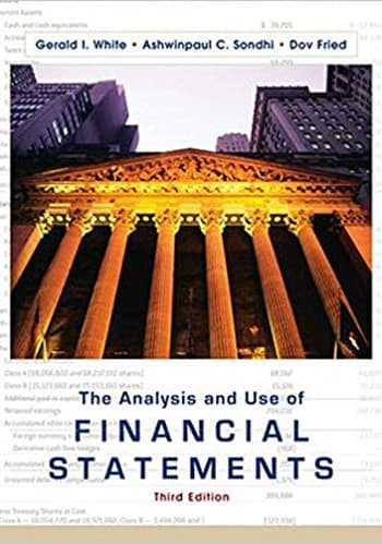 Accredited Test Bank for The Analysis and Use of Financial Statements White 3rd edition