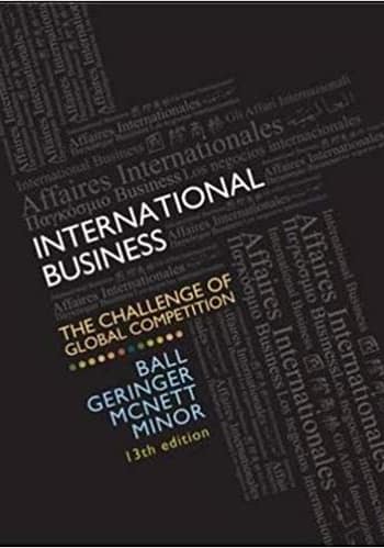 Official Test Bank for International Business The Challenge of Global Competition By Ball 13th Edition