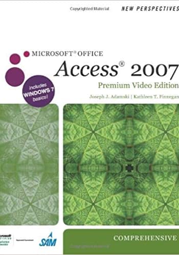 Official Test Bank for New Perspectives on Microsoft Office Access 2007, Introductory by Adamski 1st Edition