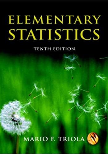 Official Test Bank for Elementary Statistics by Triola 10th Edition