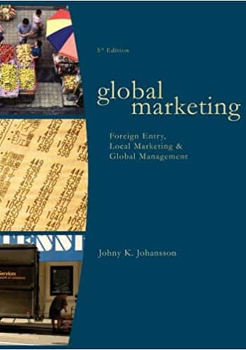 Official Test Bank for Global Marketing Foreign Entry, Local Marketing, and Global Management by Johansson 5th Edition
