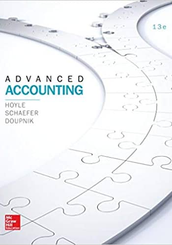 Advanced Accounting Hoyle 13/e. test bank questions