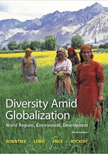 Official Test Bank for Diversity Amid Globalization World Regions, Environment, Development by Rowntree 6th Edition
