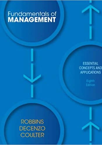 Official Test Bank for Fundamentals of Management by Robbins 8th Edition