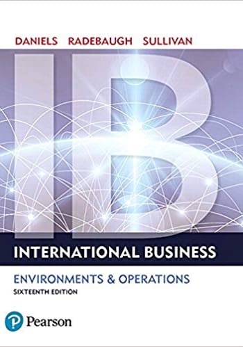 International Business Daniels 16th Edition Test Bank