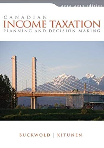 Buckwold - Canadian Income Taxation, 2013-2014
