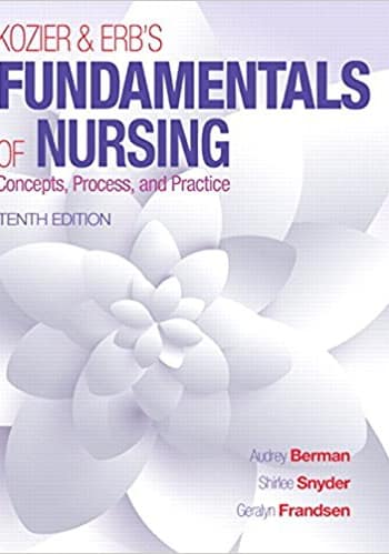 Official Test Bank for Kozier & Erb's Fundamentals of Nursing by Berman10th Edition