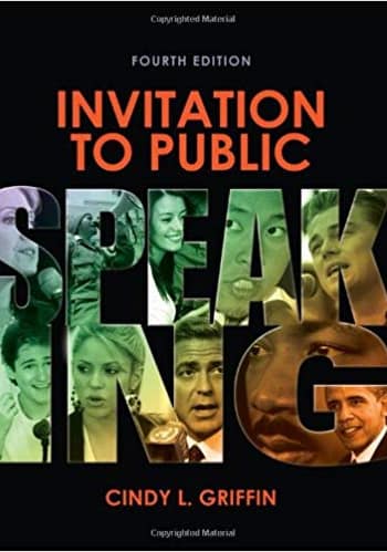 Official Test Bank for Invitation to Public Speaking by Griffin 4th Edition