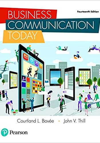 Business Communication Bovee -Today 14/e test bank