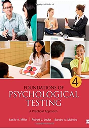 Official Test Bank for Foundations of Psychological Testing by Miller 4th Edition