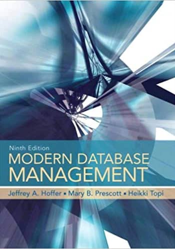 Official Test Bank for Modern Database Management by Hoffer 9th Edition