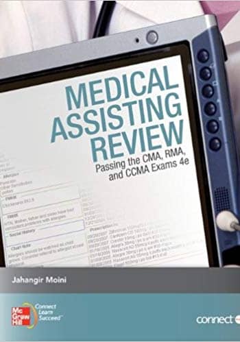 Moini's Medical Assisting Review test bank (4th edition)