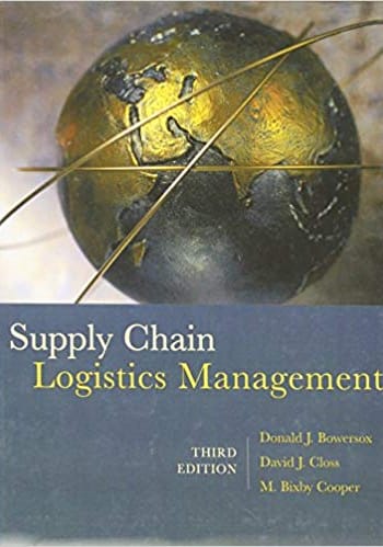 Official Test Bank for Supply Chain Logistics Management by Bowersox 3rd Edition