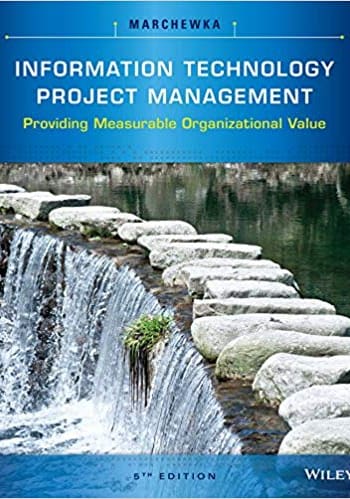 Official Test Bank for Information Technology Project Management by Schwalbe 5th Edition