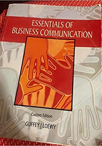 Official Test Bank for Essentials of Business Communication by Guffey 8th Edition