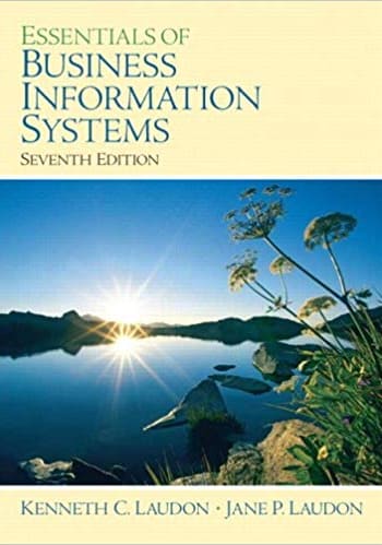 Essentials of Business Information Systems by Laudon 7th Edition