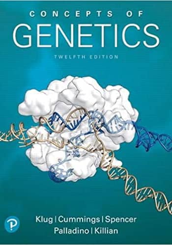 Concepts of Genetics by Klug. test bank questions
