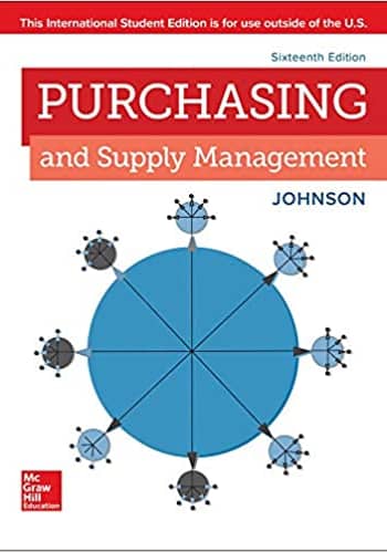 test bank for Purchasing And Supply Management by Johnson