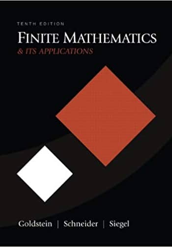 Official Test Bank for Finite Mathematics & Its Applications by Goldstein 10th Edition