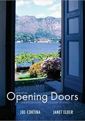 Official Test Bank for Opening Doors: Understanding College Reading by Cortina 6th Edition