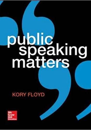 Floyd - Public Speaking Matters test bank