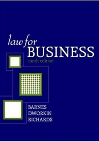 Barnes - Law for Business - 9th [Official Test Bank]