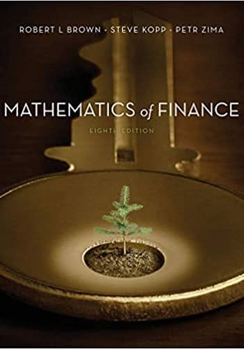 Mathematics of Finance - Brown. test questions