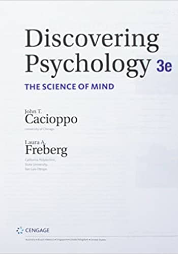 Discovering Psychology The Science of Mind, Cacioppo, 3rd edition test bank